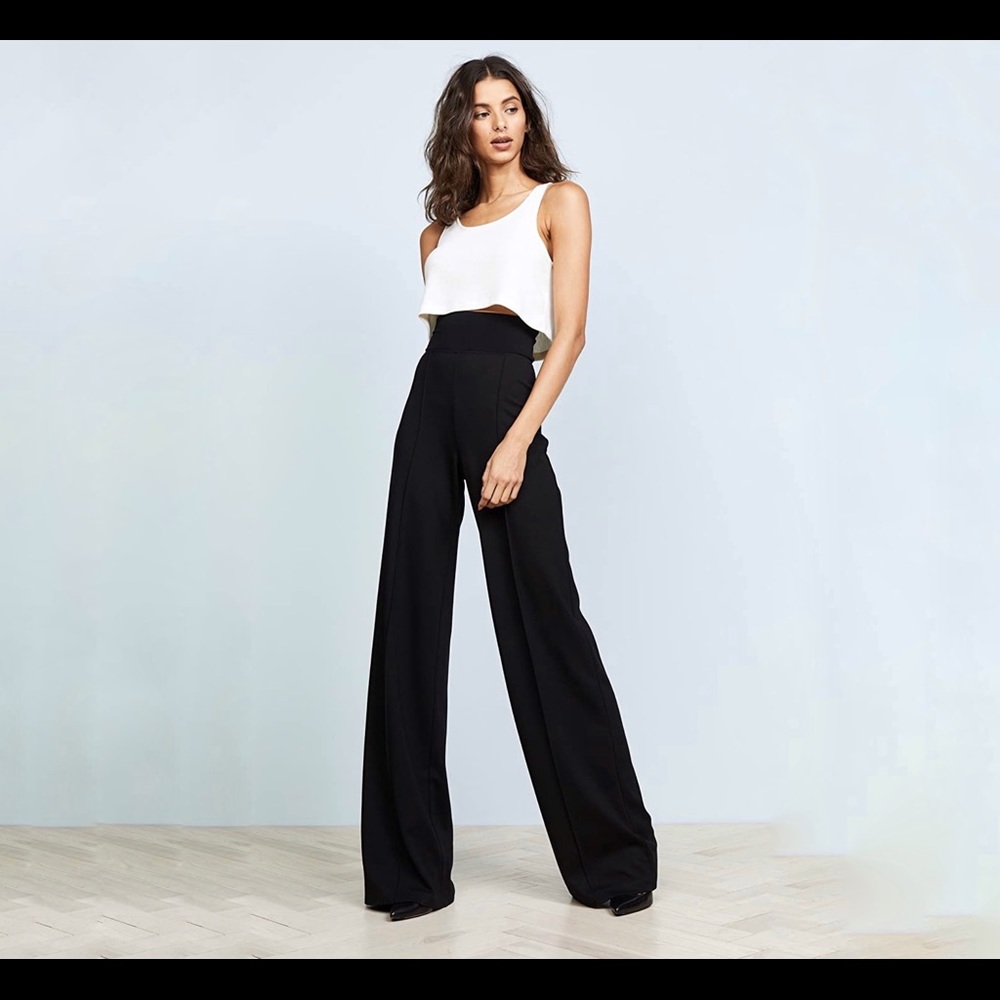 Bailey 44 Black High Waisted Straight Leg Pants